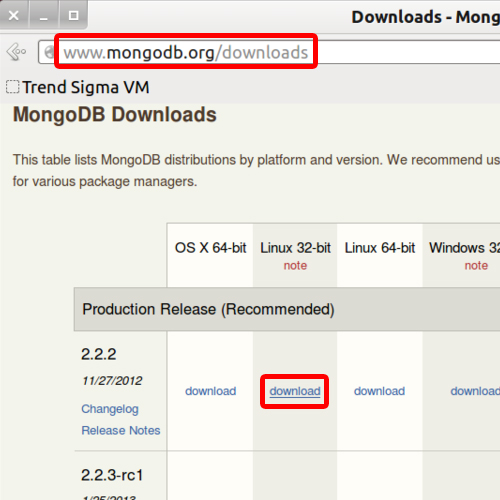 Download mongodb