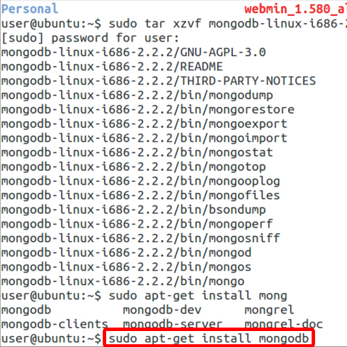 Installing mongodb