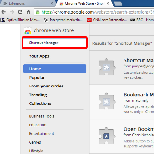 chrome webstore google apps script short name