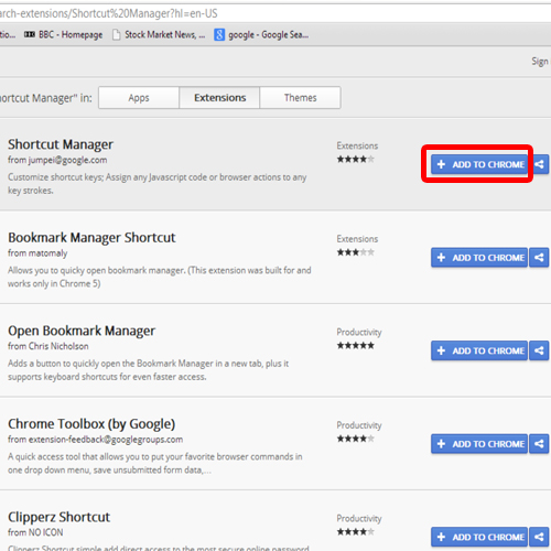 add extensions to chrome