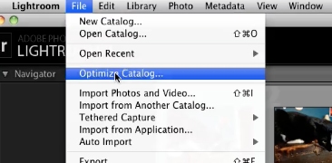 choose the optimize catalog option