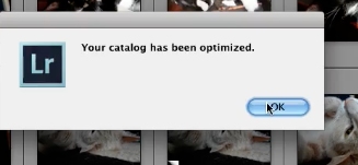 Click OK on the popup once it is done optimizing