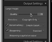 specify your output settings