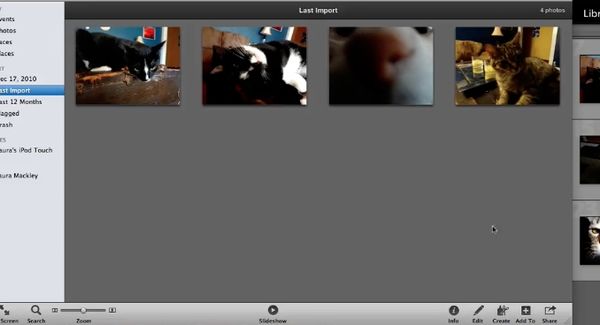 photos are now imported to iphoto