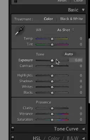 scroll down to basic treatment settings