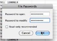 type password and modifiers