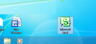 find excel desktop shortcut