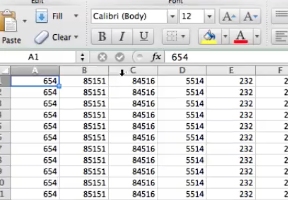 excel mac move column