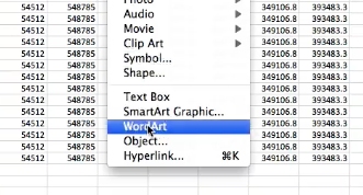 select word art from the drop down