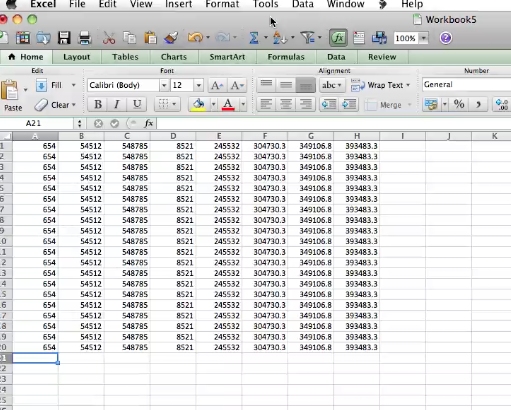 spreadsheets can have too much information and you might need to zoom in