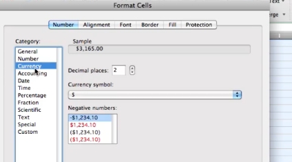 choose the currency option