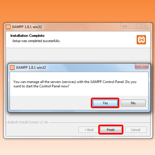 tutorial menjalankan xampp for windows 7 32bit