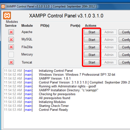 5 Modules in Control panel 5 Modules in Control panel