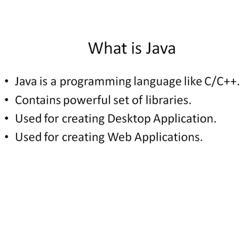 Java Beginning