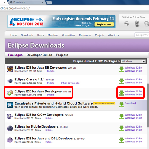 eclipse download for windows 10 64 bit