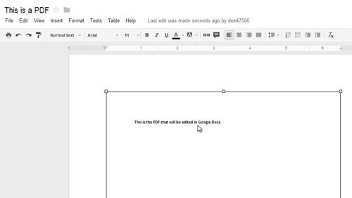 open and edit pdf in google docs