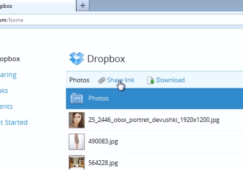 share dropbox folder