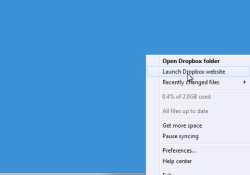 press “Launch Dropxbox”