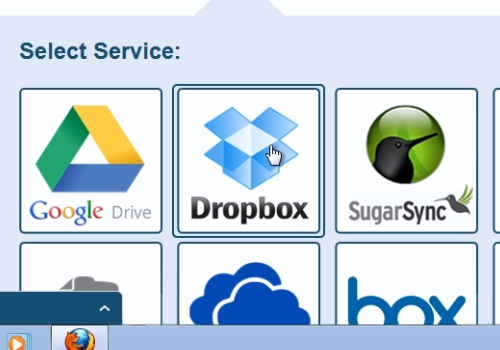 choose “Dropbox”