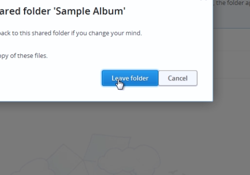 Leave folder