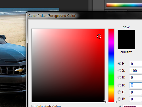 Set the color for the sketch effect