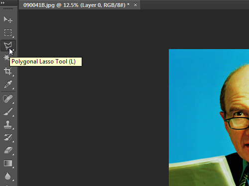Choose the Polygonal Lasso Tool