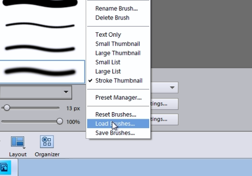 choose “Load brushes”