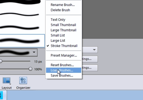photoshop how to import brushes
