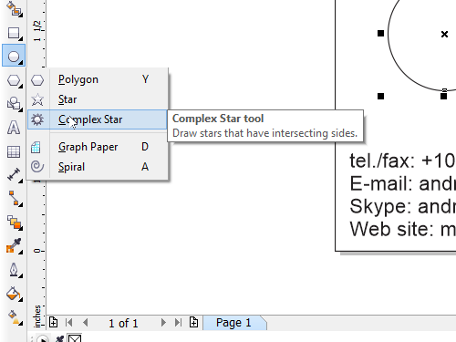 Select the Complex Star Tool