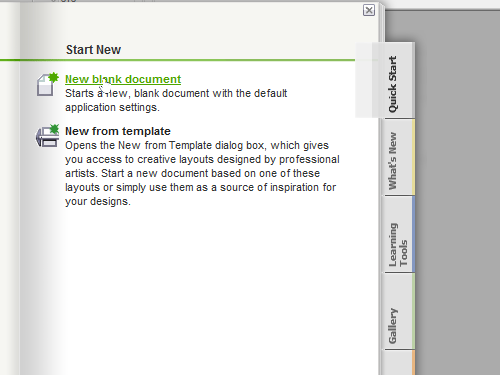 Create a new document