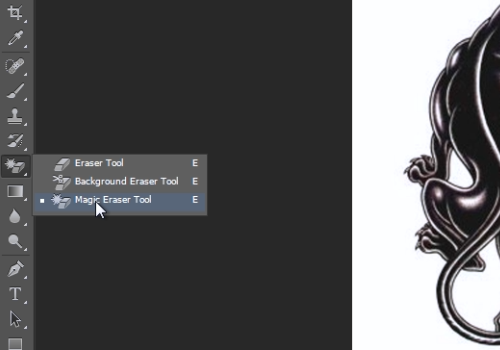 select “Magic Eraser Tool”