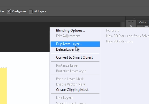 choose “Duplicate layer”