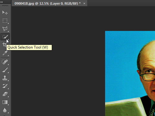 Choose the Quick Selection Tool