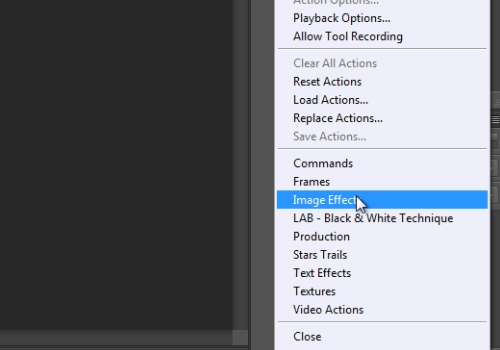 choose “Image Effects”