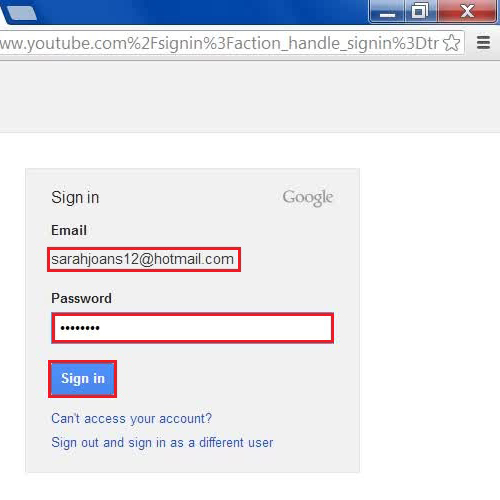 Sign in to YouTube using your same ID