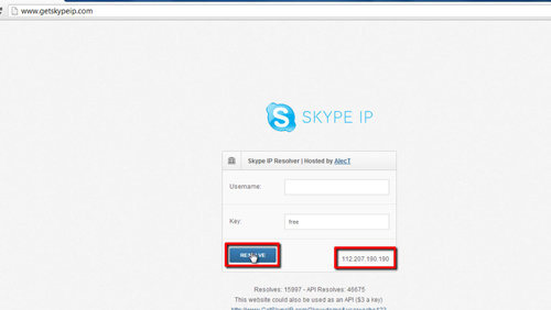 skype id ip finder