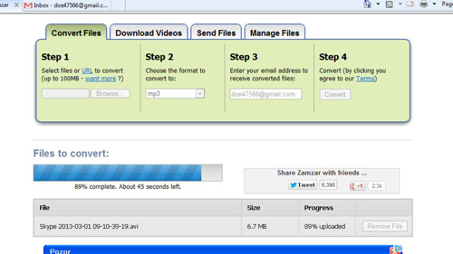 File being converted at ZamZar.com