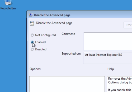 internet explorer 8 unable to connect to internet