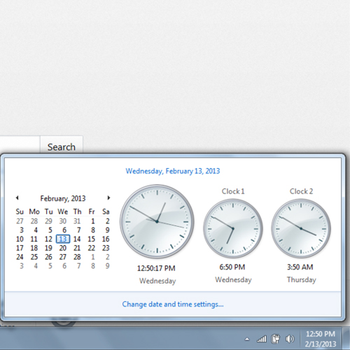 desktop clock for windows 7