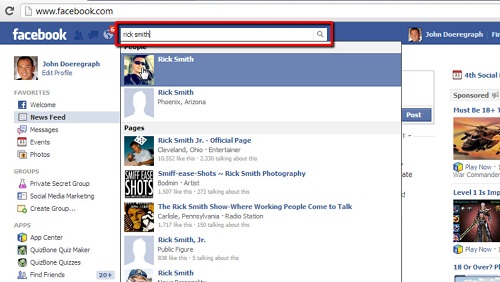 Facebook ID search: How to search Facebook ID by name, number