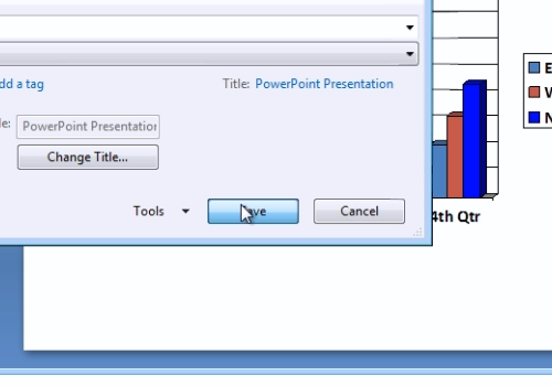 save a powerpoint file from a mac for a pc