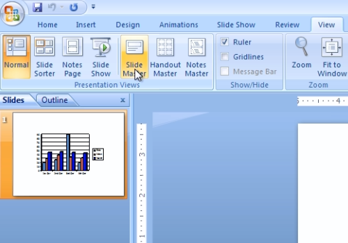 powerpoint slide master page number