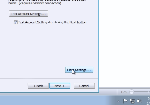 manual gmail server settings for outlook 2010