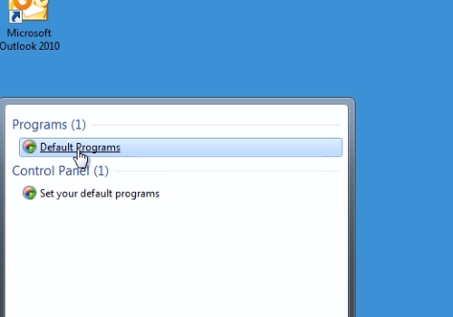 how to set default mail client hotmail windows 7