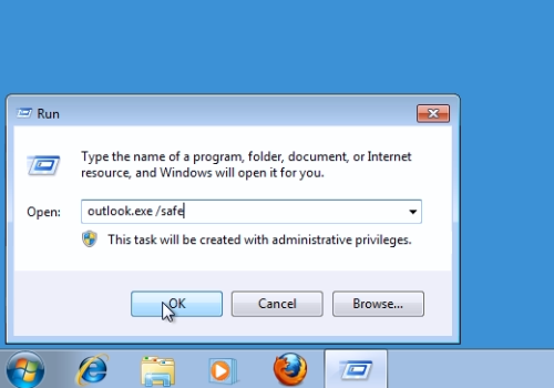 outlook will not start in safe mode