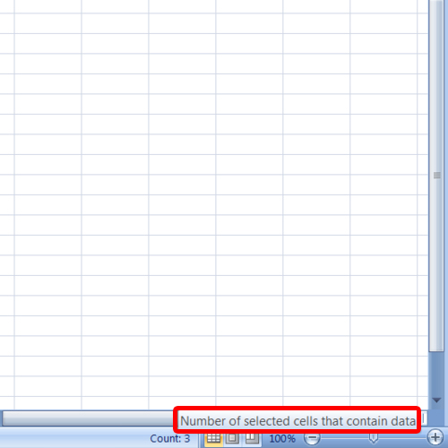 Count cells which have data