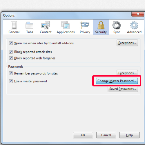 1password change master password