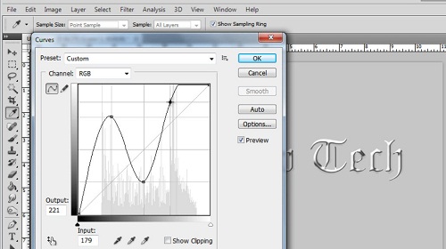 Applying a second series of curves adjustments