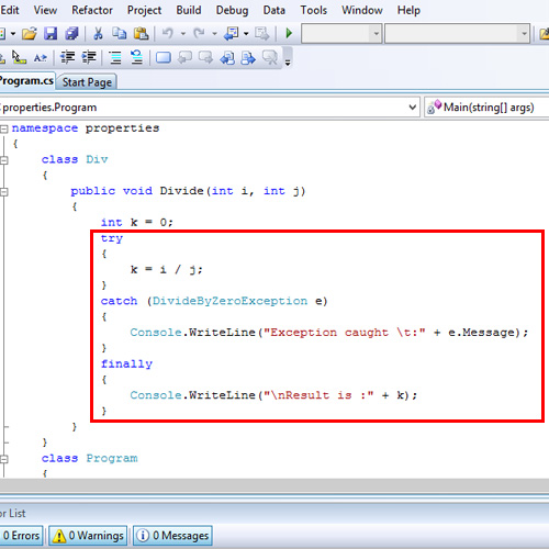 How to Create Your Own Exceptions in C#