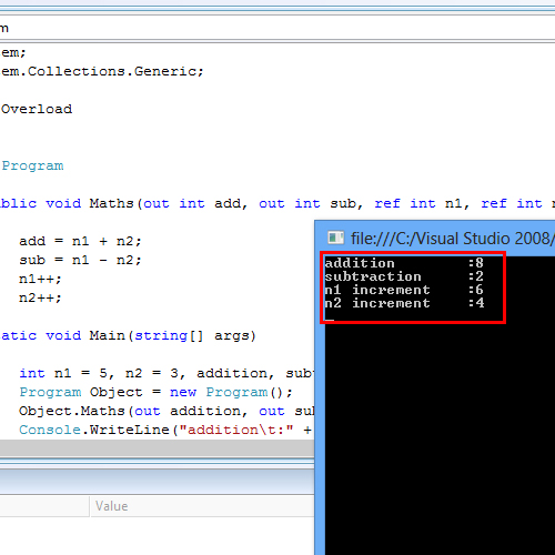 Output – Function Parameters